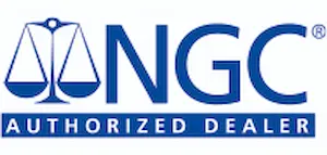 Official NGC Authorized Coin Dealer logo for PV Bullion & Gold Exchange